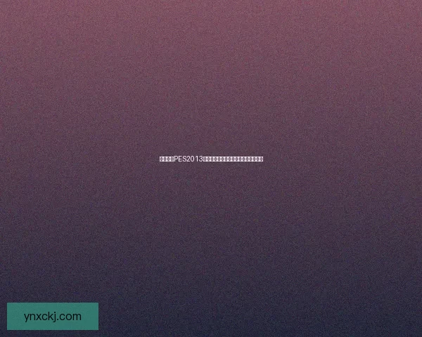 免费下载PES2013游戏及其最新补丁安装教程与技巧分享 免费下载PES2013游戏及其最新补丁安装教程与技巧分享